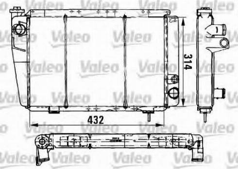 Valeo 961709 - Радіатор, охолодження двигуна autocars.com.ua