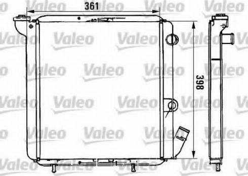 Valeo 961711 - Радіатор, охолодження двигуна autocars.com.ua