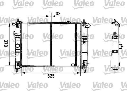 Valeo 971601 - Радіатор, охолодження двигуна autocars.com.ua