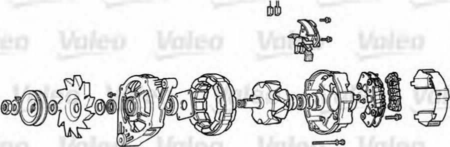 Valeo A11R4 - Регулятор напряжения, генератор autodnr.net