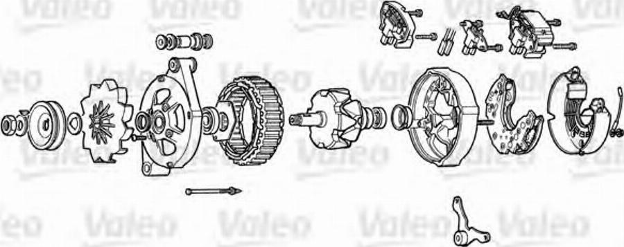 Valeo A13N106 - Регулятор напряжения, генератор avtokuzovplus.com.ua