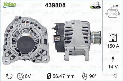 Valeo FG15T056 - Генератор avtokuzovplus.com.ua