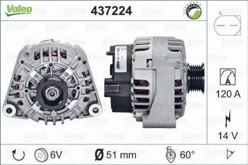 Valeo SG12B023 - Генератор avtokuzovplus.com.ua