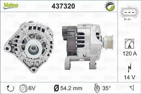 Valeo SG12B039 - Генератор avtokuzovplus.com.ua