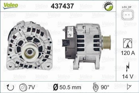 Valeo SG12B109 - Генератор autocars.com.ua