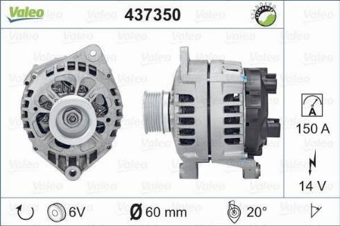 Valeo SG15S032 - Генератор avtokuzovplus.com.ua