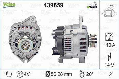 Valeo TG10B025 - Генератор autocars.com.ua