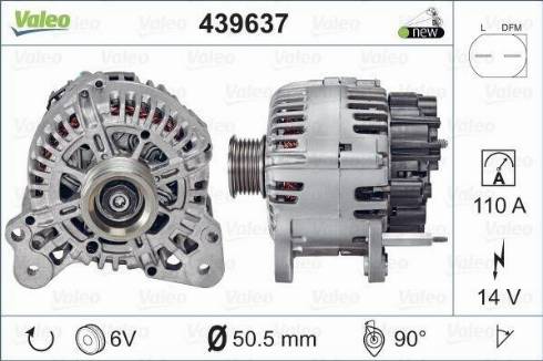 Valeo TG11C057 - Генератор avtokuzovplus.com.ua