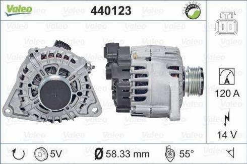 Valeo TG12C033 - Генератор avtokuzovplus.com.ua