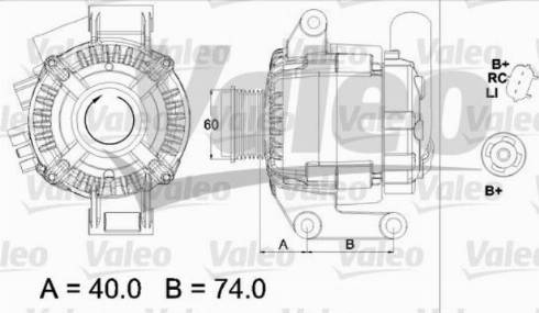 Valeo TG12C109 - Генератор autocars.com.ua