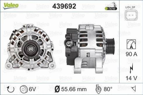 Valeo TG9B064 - Генератор autocars.com.ua