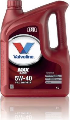 Valvoline ML5W40 - Моторне масло autocars.com.ua