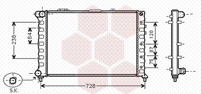 Van Wezel 01002079 - Радіатор, охолодження двигуна autocars.com.ua