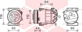 Van Wezel 0100K125 - Компресор, кондиціонер autocars.com.ua