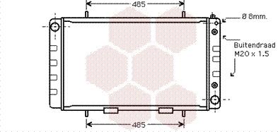 Van Wezel 02002162 - Радиатор, охлаждение двигателя autodnr.net