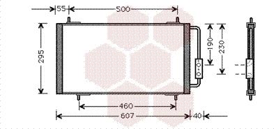 Van Wezel 02005147 - Конденсатор, кондиціонер autocars.com.ua