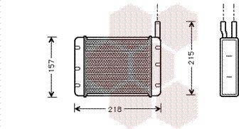 Van Wezel 02006089 - Теплообмінник, опалення салону autocars.com.ua