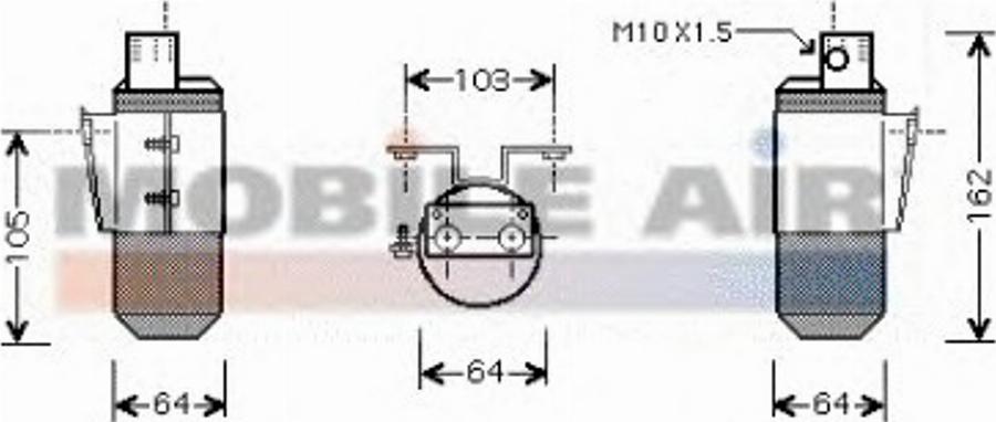 Van Wezel 0200D170 - Осушувач, кондиціонер autocars.com.ua