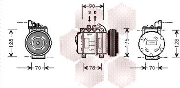 Van Wezel 0200K018 - Компресор, кондиціонер autocars.com.ua