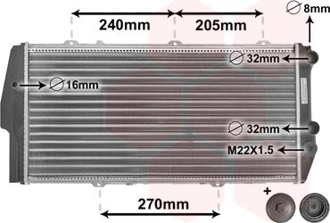 Van Wezel 03002020 - Радиатор, охлаждение двигателя avtokuzovplus.com.ua