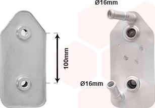 Van Wezel 03003356 - Масляный радиатор, автоматическая коробка передач autodnr.net