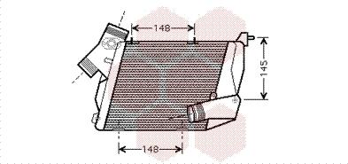 Van Wezel 03004216 - Интеркулер, теплообменник турбины autodnr.net