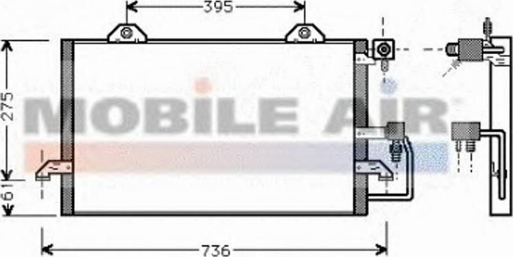 Van Wezel 03005159 - Конденсатор кондиционера autodnr.net