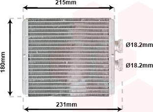 Van Wezel 03006198 - Теплообменник, отопление салона avtokuzovplus.com.ua
