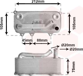 Van Wezel 03013706 - Масляний радіатор, рухове масло autocars.com.ua