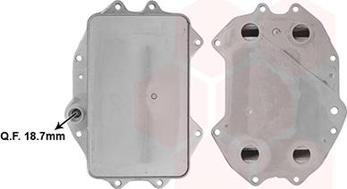 Van Wezel 03013730 - Масляний радіатор, рухове масло autocars.com.ua