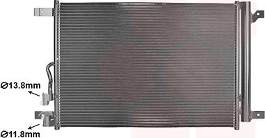 Van Wezel 03015705 - Конденсатор, кондиціонер autocars.com.ua