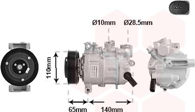 Van Wezel 0301K714 - Компрессор кондиционера avtokuzovplus.com.ua