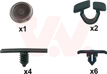 Van Wezel 0304797 - Монтажний комплект, капот двигуна autocars.com.ua