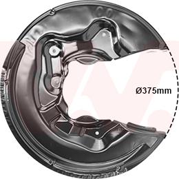 Van Wezel 0334377 - Відбивач, диск гальмівного механізму autocars.com.ua
