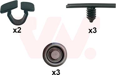 Van Wezel 0374797 - Монтажний комплект, капот двигуна autocars.com.ua