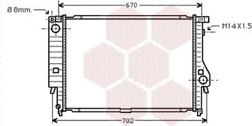 Van Wezel 06002128 - Радиатор, охлаждение двигателя autodnr.net