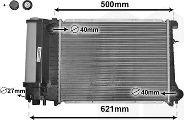 Van Wezel 06002135 - Радиатор, охлаждение двигателя avtokuzovplus.com.ua