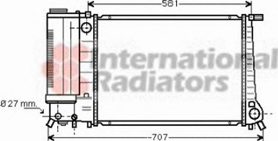 Van Wezel 06002163 - Радіатор, охолодження двигуна autocars.com.ua