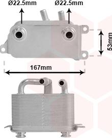 Van Wezel 06003401 - Масляный радиатор, автоматическая коробка передач avtokuzovplus.com.ua