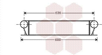 Van Wezel 06004253 - Интеркулер, теплообменник турбины avtokuzovplus.com.ua