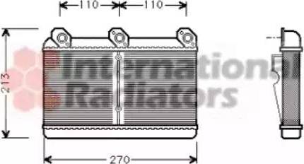 Van Wezel 06006023 - Теплообмінник, опалення салону autocars.com.ua