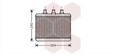 Van Wezel 06006271 - Теплообменник, отопление салона avtokuzovplus.com.ua