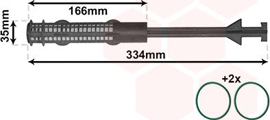 Van Wezel 0600D279 - Осушувач, кондиціонер autocars.com.ua