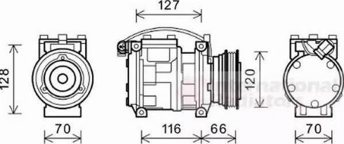 Van Wezel 0600K232 - Компресор, кондиціонер autocars.com.ua