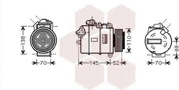 Van Wezel 0600K336 - Компресор, кондиціонер autocars.com.ua