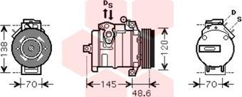 Van Wezel 0600K345 - Компресор, кондиціонер autocars.com.ua