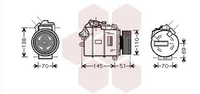 Van Wezel 0600K384 - Компресор, кондиціонер autocars.com.ua