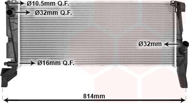 Van Wezel 06012707 - Радіатор, охолодження двигуна autocars.com.ua