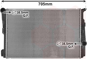 Van Wezel 06012709 - Радіатор, охолодження двигуна autocars.com.ua