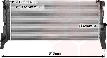 Van Wezel 06012722 - Радиатор, охлаждение двигателя avtokuzovplus.com.ua